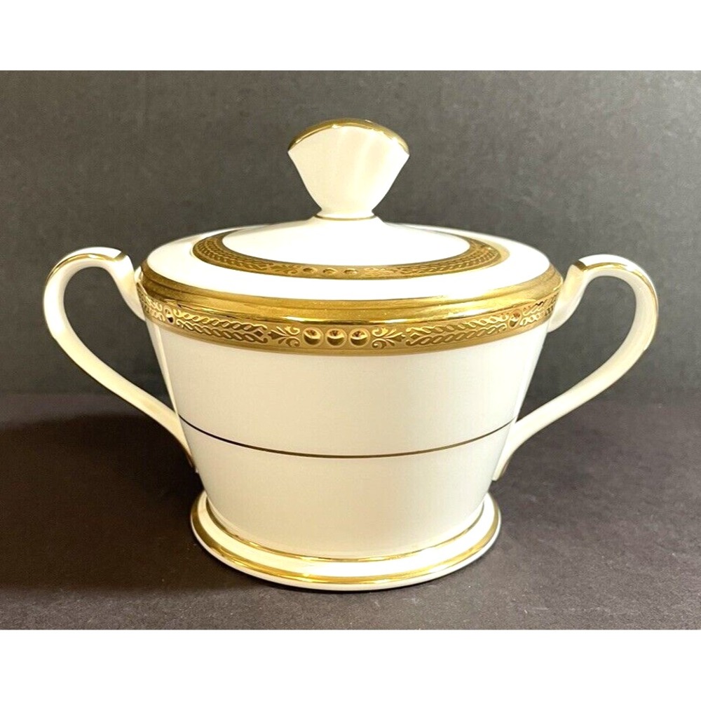 Noritake 4802 Chatelaine Gold Bone China Sugar Bowl Replacement Vintage